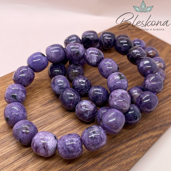 Чароит бочата №2 13*13,5 мм сет 19 см