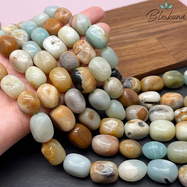 Амазонит прямоугольник фриформ (13-18)*(11-12) мм