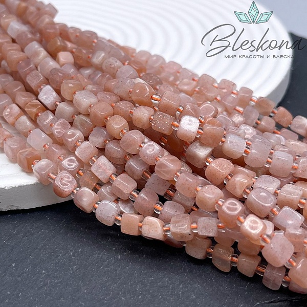 Солнечный камень куб фриформ 5,5 мм