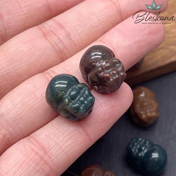 16*11 мм Резная бусина Пи Яо Агат индийский