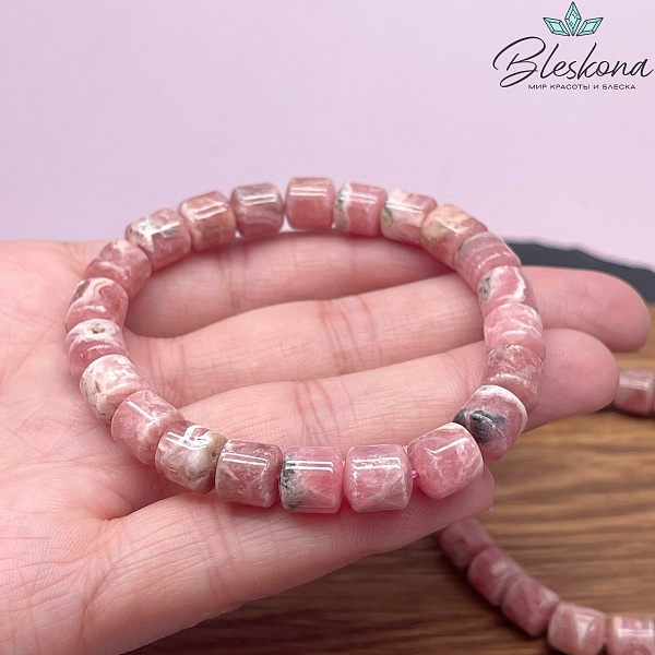 Родохрозит цилиндр сет 7,5-8 мм