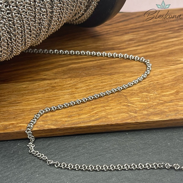 Цепь №С67 Цвет серебро 5*3,3 мм Сталь