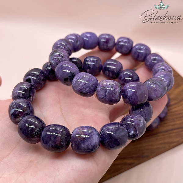 Чароит бочата №2 13*13,5 мм сет 19 см