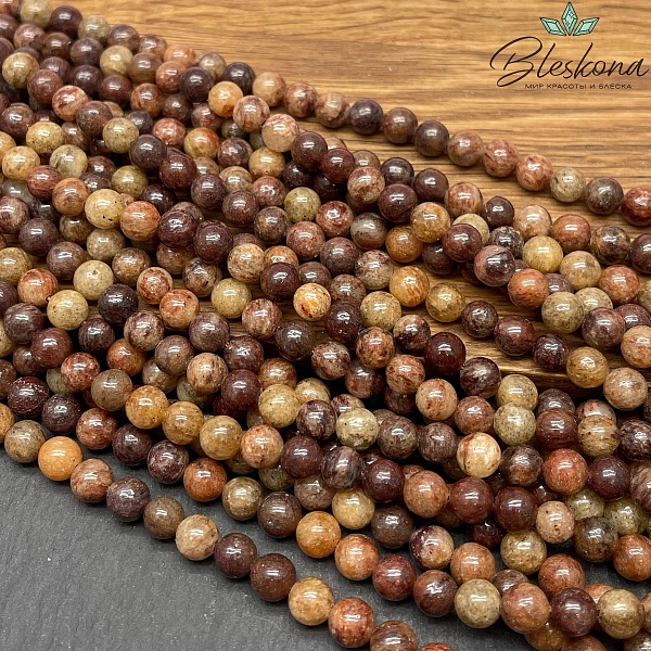 Авантюрин темно-коричневый 6 мм 