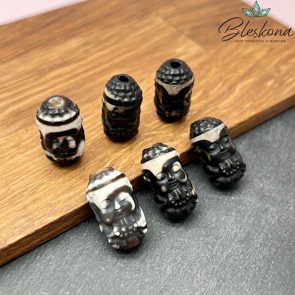 22*13 мм Резная тибетская бусина из Агата