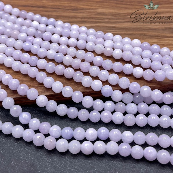 Кварц тонированный светло-сиреневый 6 мм