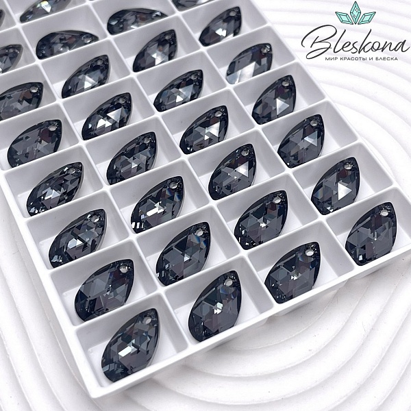 6106 Pear-shaped 16мм Crystal Silver Night