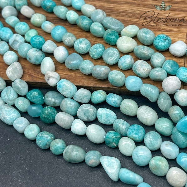 Амазонит галтовка 8-11 мм