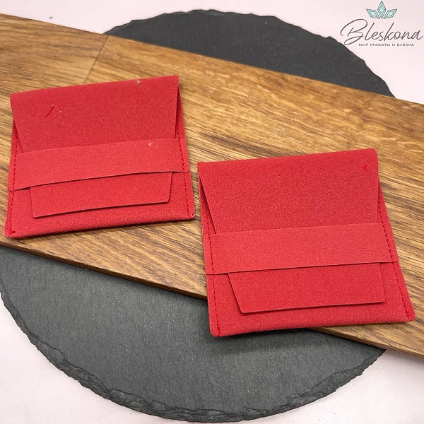 Мешочек- Конверт бархат Красный 7 см 