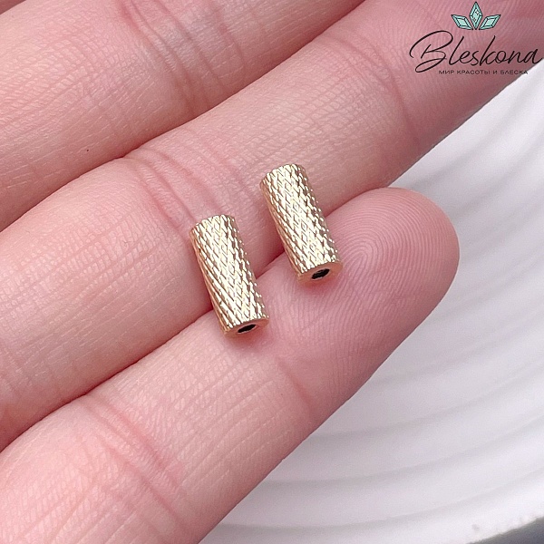 9,4*4 мм Цвет золото, Бусина магнитная цилиндр