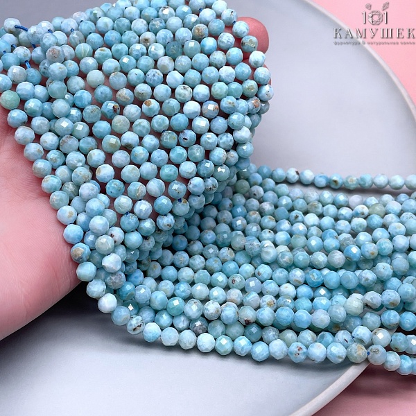 Ларимар микроогранка 5 мм
