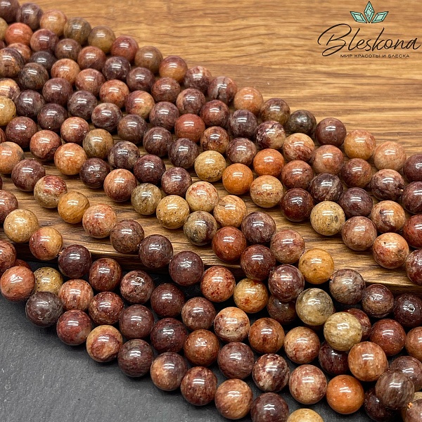 Авантюрин темно-коричневый 8 мм 