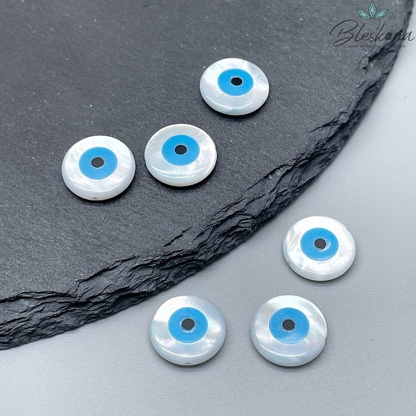 12 мм Бусина Глаз №1 уп. 3 шт