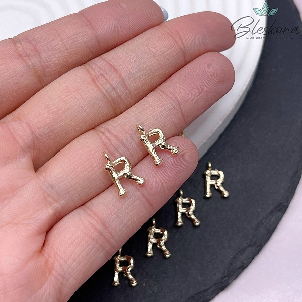 12 мм Цвет золото, Буквы веточки R 