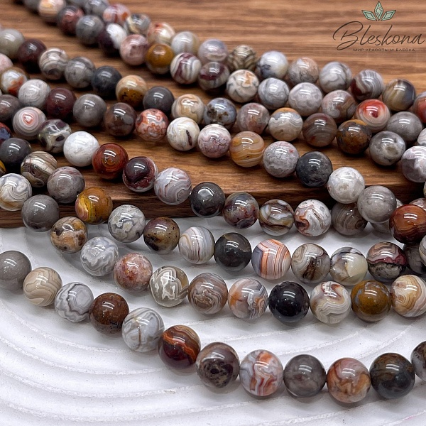 Агат Crazy lace 8 мм