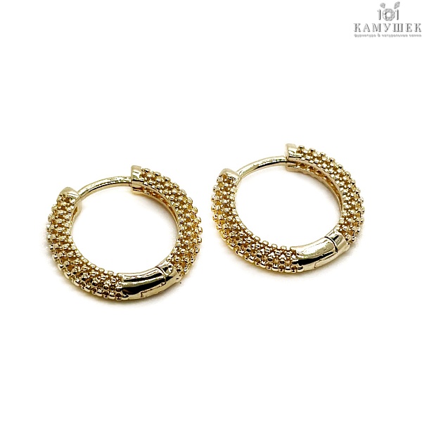 20мм Цвет золото, Швензы бублик Конго сеточка Люкс