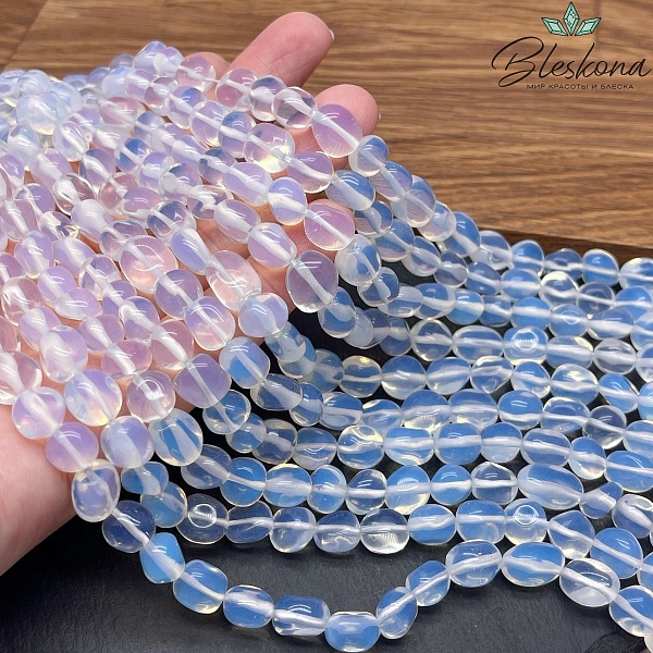 Лунный камень галтовка (имитация) 8-11 мм