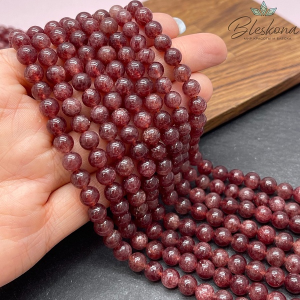  Кварц клубничный 7 мм №2 