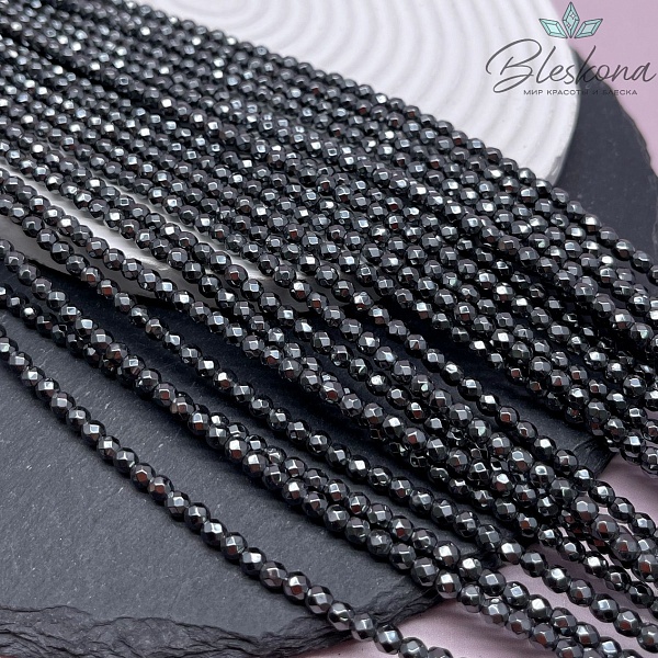 4 мм Гематин имитация, огранка