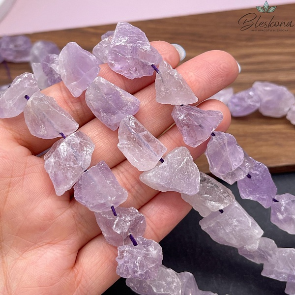 Аметист лавандовый куски (12-18)*(11*16) мм