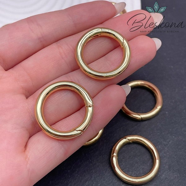 25 мм Цвет золото, Замок Кольцо карабин