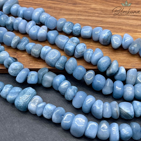 Оникс фриформ серо- голубой (6-10)*(10-15) мм