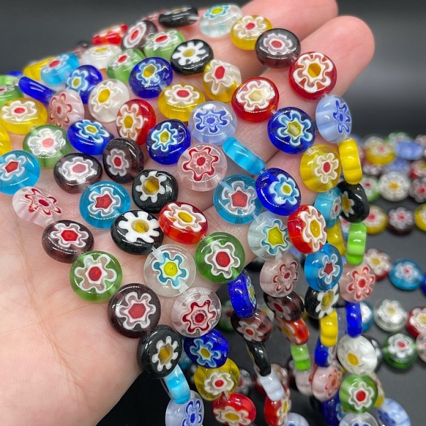 Муранское стекло  круг 9,5 мм