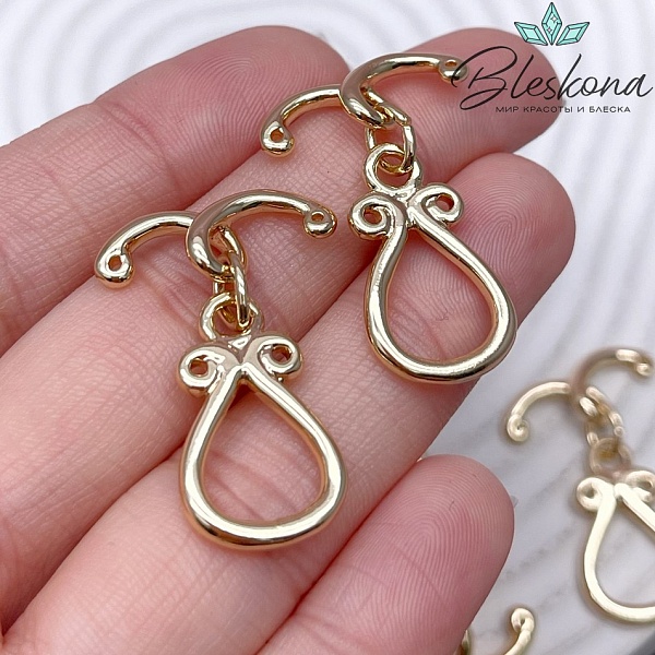 22,5*13,3 мм Цвет золото, Замок Тогл