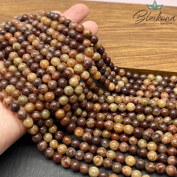 Авантюрин темно-коричневый 6 мм 