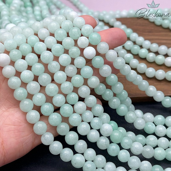 Кварц (тонированный) мятный 8 мм