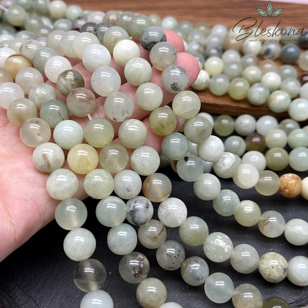 Жадеит зеленый №2 10,5 мм