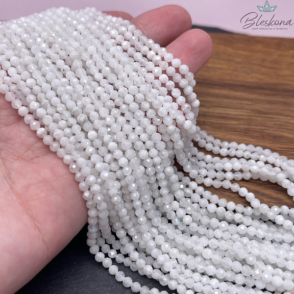 Лунный камень алмазная огранка №1 3,5 мм