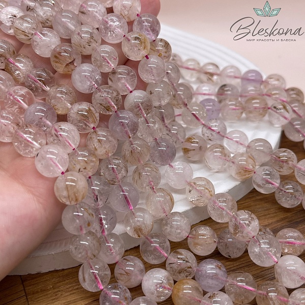 Кварц Рутиловый (аметист) 10 мм