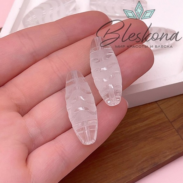 Бусина Дзи Волна 30*12 мм