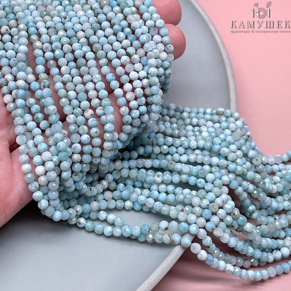 Ларимар микроогранка 3 мм