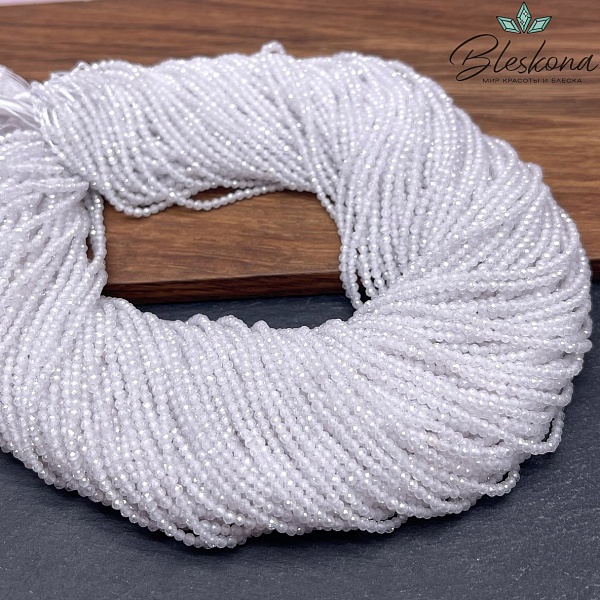 Циркон огранка белый 2 мм (кубический цирконий, фианит) 