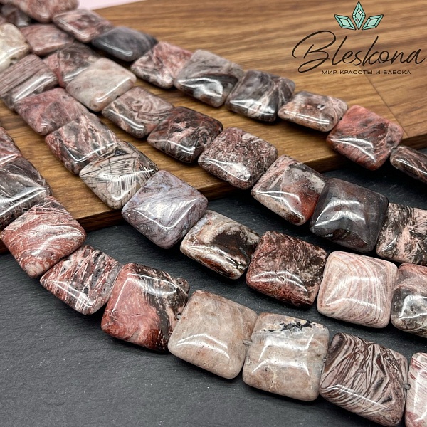 Яшма квадрат 20 мм