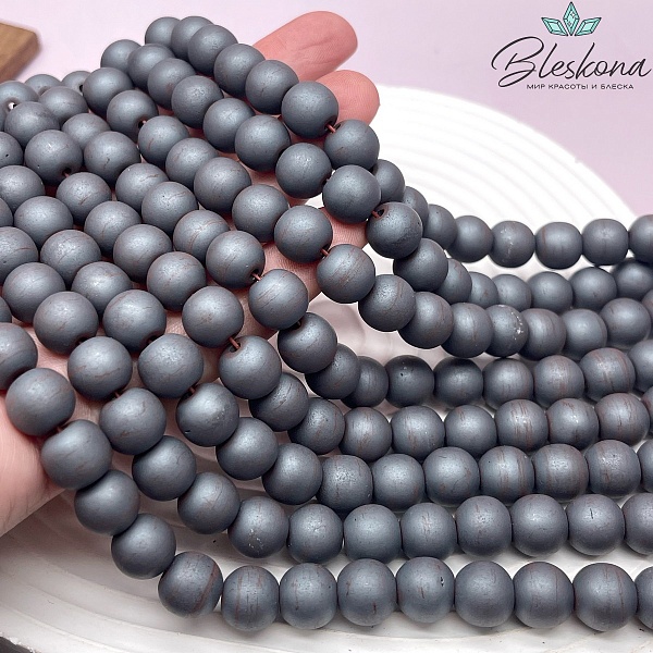 10 мм Гематин имитация, цвет Графит