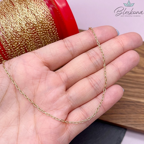 Цепь №Я4-1 Цвет золото 3*1,7 мм