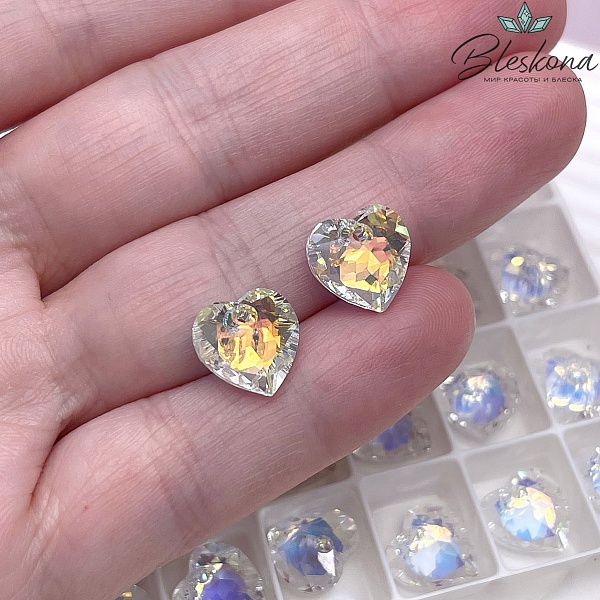 6432 Heart Cup Pendant 10,5 мм Crystal Aurore Boreale (AB)