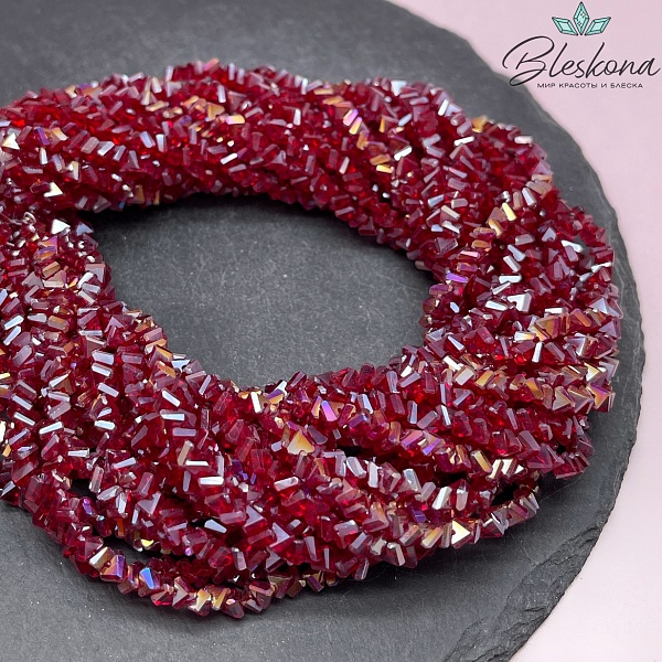 Чешское стекло №101 4,5 мм треугольник