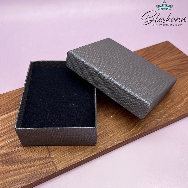 Коробка Серая ромбик 9*7*3см