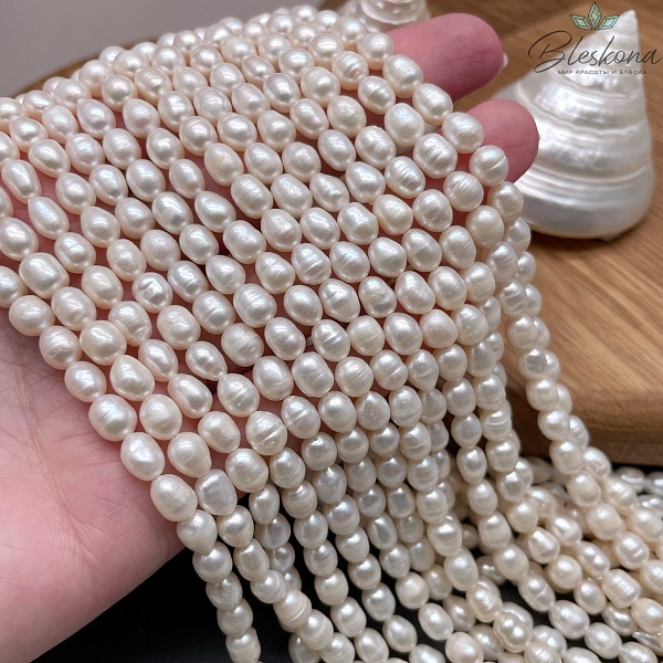 Жемчуг рис белый №3 5-5,5 мм