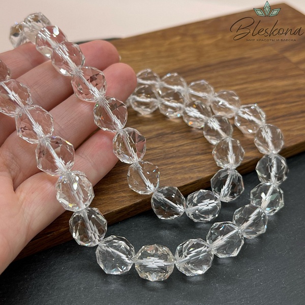 Горный хрусталь купная огранка 12,5 мм ААА