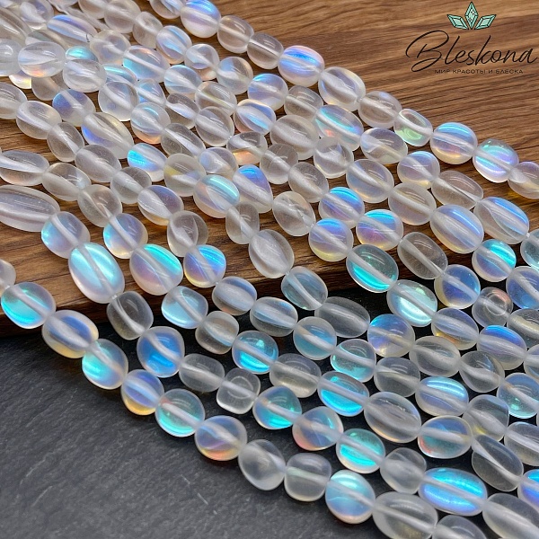 Опал прозрачный галтовка (имитация) 8-11 мм