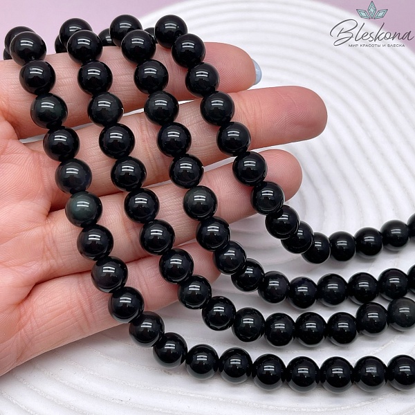 Обсидиан радужный шар 8 мм