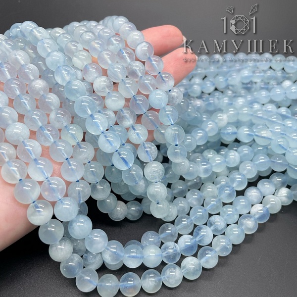 Аквамарин шар №2 8,5 мм