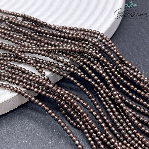 2,5 мм Гематин имитация, цвет коричневый (шоколадный)