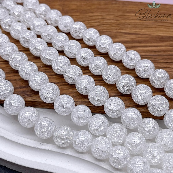 Кварц снежный белый  (имитация) 12 мм