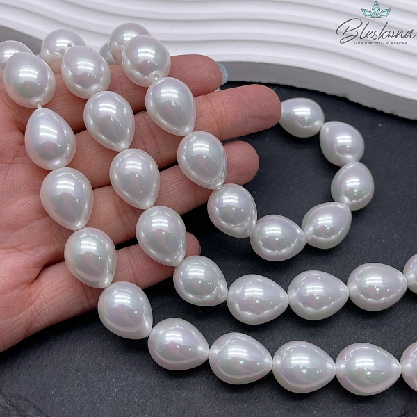 13,5*18 мм, Жемчуг Майорка капля
